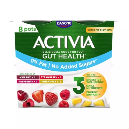 Activia Strawberry and Mixed Fruit 0% 8 x 115g