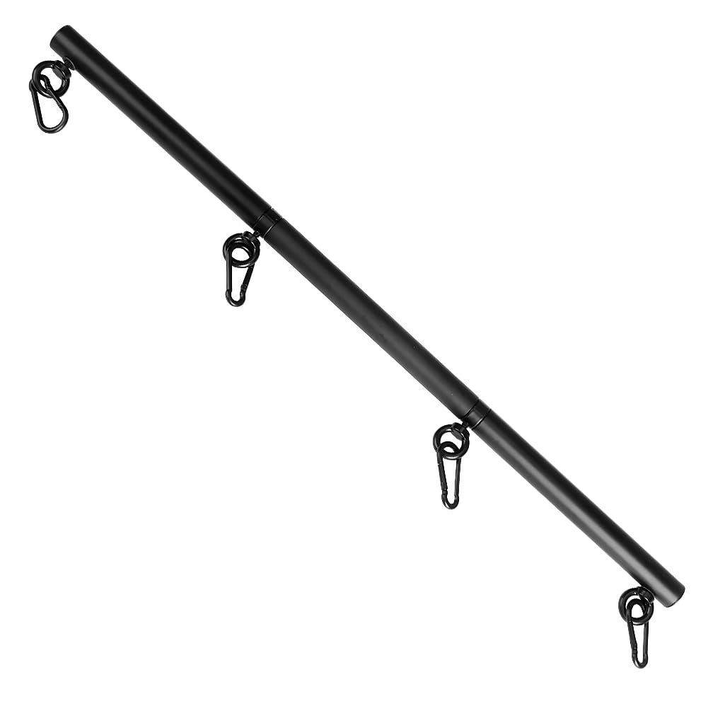 PENJOY Stainless Steel Adjustable Pilates Spreader Bar Set - Black