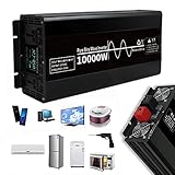 thickvalley 10000W Reiner Sinus Inverter Wechselrichter, Stromwandler DC 12V 24V auf 220V Inverter mit LED-Display und AC Steckdose, für Home RV Camping Van Life Off Grid,24V10000W