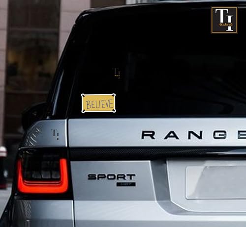 Image of Thats IT - Believe Stickers - Vinyl Bumper Sticker for Car, Van, and SUV - Waterproof Decal for Waterbottle and Laptop - Indoor and Outdoor Use for MacBook - Long Lasting Cup Decal - TI - 301