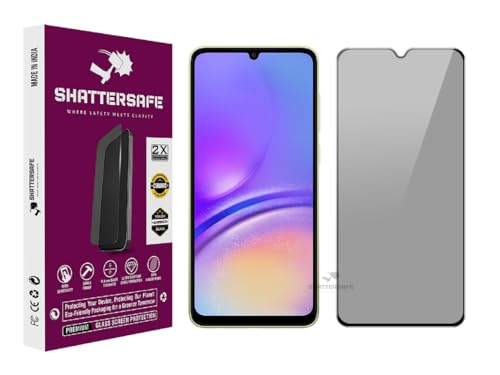Image of Anti-Spy Privacy Tempered Glass Compatible For Samsung Galaxy A05 [Pack of 1]. 9H Hardness, Anti-Scratch, Edge-to-Edge Protection With Easy Installation Kit & Case Friendly Fit.
