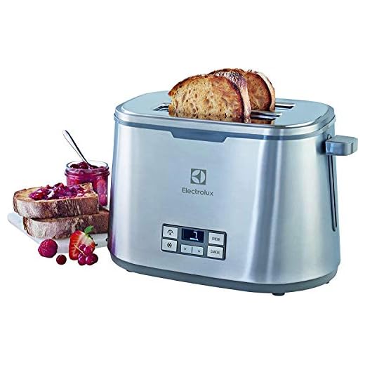 Electrolux EAT7800 - Tostador automático con display LCD, acabado en acero inoxidable, color gris