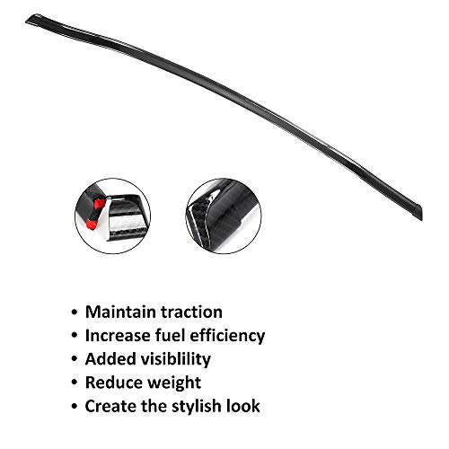 Scitoo Carbon Look Universal 59'' Rear Trunk Spoiler Wing #TOP6