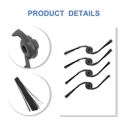 Cepillos laterales de repuesto compatibles con Ilife A30 A30pro herramientas de limpieza de esquinas 8