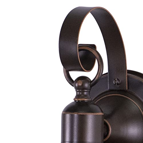 Vaxcel Yellowstone 1 Light Bronze Rustic Moose Tree Outdoor Wall Lantern Clear Glass #TOP6