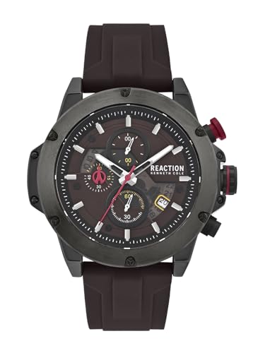Image of Kenneth Cole Reaction Chronograph Brown Dial Watch for Men - KRWGO0071104
