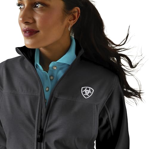 ARIAT Jaqueta feminina clássica softshell México resistente à água, Carvão, PP