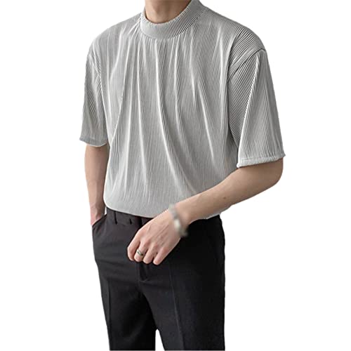 T-shirt d'été pour homme Heibaitiao chic en maille haut de gamme