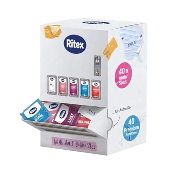 Ritex Kondom-Mix-Sortiment - aufregend und vielfältig, 40 Stück, Made in Germany