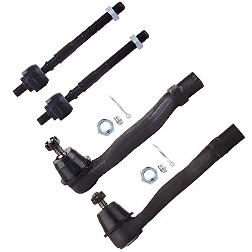 Scitoo 4Pcs Front Suspension Kit Inner Outer Tie Rod End Fit 1996-2000 For Honda Civic #TOP23