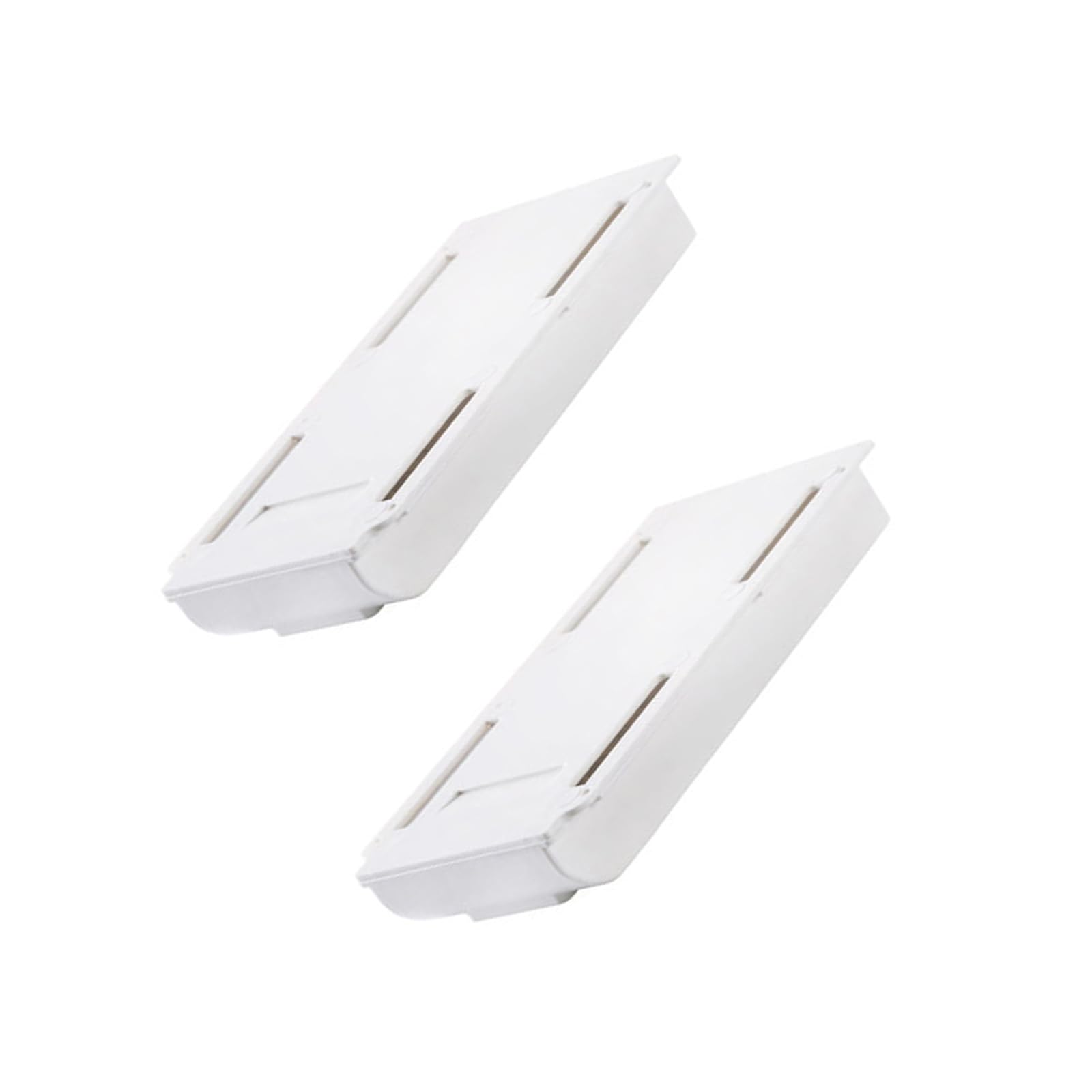 Msioytog Drillless Adhesive Mount Concealed Storage Box Under Table for Home Organization Solution Drillless Adhesive Drawer