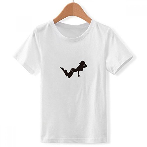 T-shirt blanc garçon ras du cou confortable résistant aux jeux des enfants