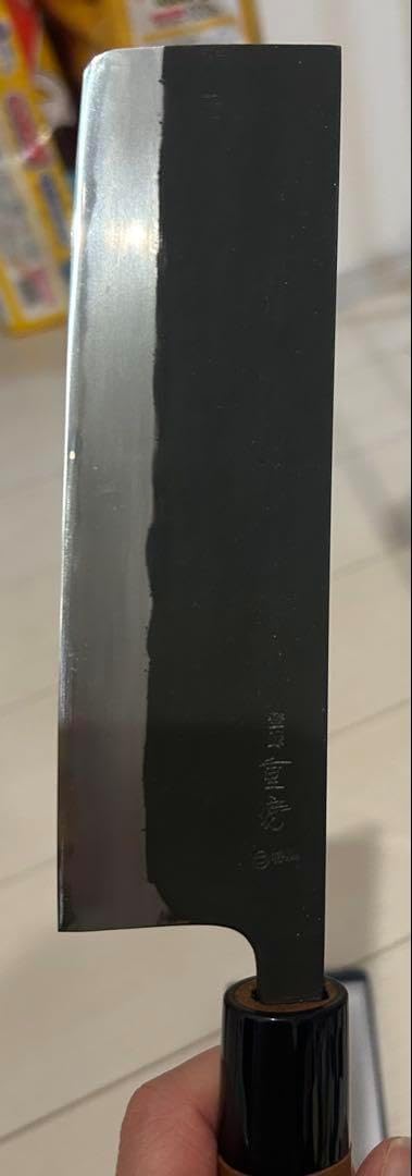 重房 菜切165mm 5.5寸 重房 黒打 菜切包丁 西型 重房 菜切165mm 5.5寸 重房 黒打 菜切包丁 西型