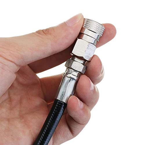 Manloney Llc Paintball Airsoft Fill Whip Hose 4500Psi Pcp Fill Ing & Charging System With Foster Quick-Detach Hose Assembly (Remote Coil/Fm Dn2 Charging System) #TOP2