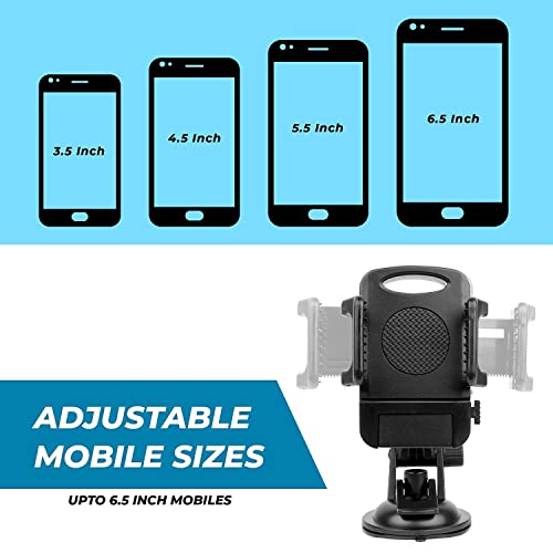 Image of Car Mobile Holder for Car Windshield /Dashboard | Portable Sized | Lightweight |Car Mobile Stand for All Smartphone (Crocodile Holder)