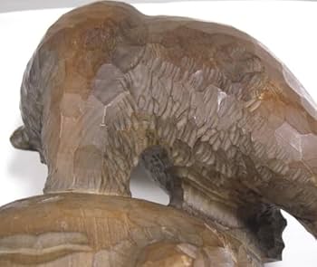 Amazon.co.jp: 熊【木彫くま】梅原作 在銘 旭川木彫大会市長賞