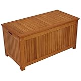 Kissenbox mit Deckel aus Eukalyptus Holz, 88cm - 6