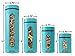 Venoly Stainless Steel Food Storage Canisters For Kitchen | 4 Piece Set of Airtight Kitchen Canisters | BPA-Free and Food Grade Safe Canister Set | See Through Glass Countertop