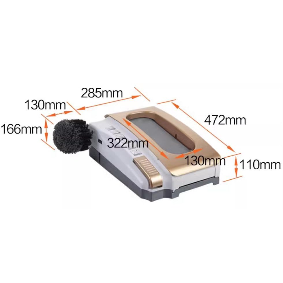 Automatische Schuhsohlen-Reinigungsmaschine, elektrische Haushalts-Schuhwaschmaschine, vollautomatische intelligente Schuhsohlen-Reinigungsmaschine (Gold )