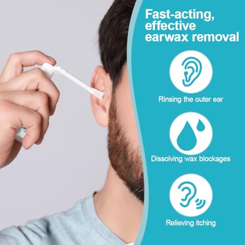 Olive Oil Ear Spray, Sanftes Ohrenschmalz-Entfernungsspray, Entfernt verhärtetes Ohrenschmalz, um verstopfte Ohren zu lindern 30ml