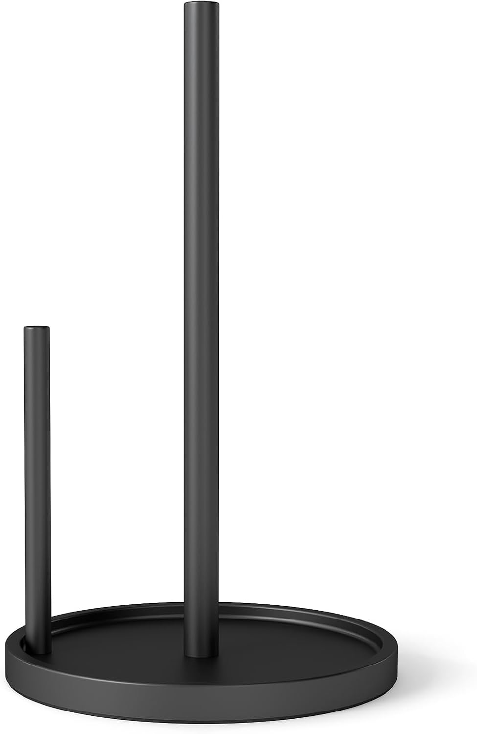 Paper Towel Holder Countertop, Black Kitchen Paper Towels Holder, Paper Roll Holder with Weighted Base Paper Towel Holder Countertop, Black Kitchen Paper Towels Holder, Paper Roll Holder with Weighted Base