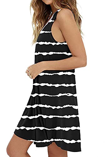 Image of MOLERANI Women's Casual Summer Swing Simple Loose T-Shirt Tank Dress