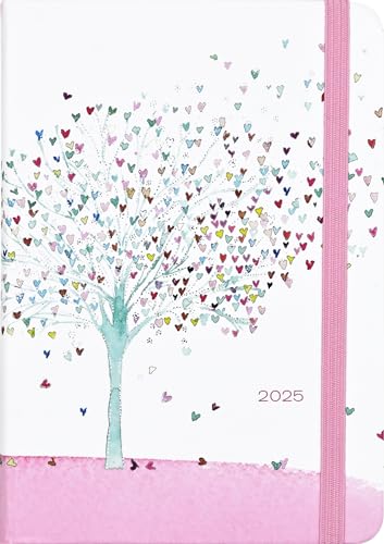2025 Tree of Hearts Weekly Planner (16 months, Sept 2024 to Dec 2025), multicolored