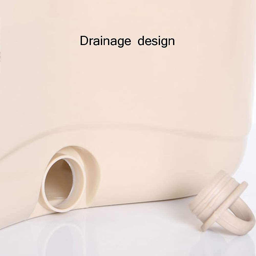 Secchio mocio Rotante 360 ° con cestello disidratazione in Acciaio Inossidabile e testine Secco rotanti in Microfibra con Secchio 2 Teste Sistema Pulizia Pavimento