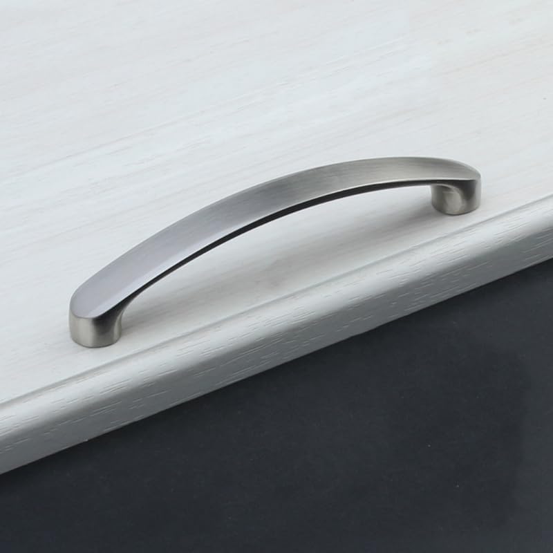Simple Drawer Door Pulls Cabinet Pulls Home Cabinet Handle Furniture Hardware - (Color: Silver Gray, Size: 160)