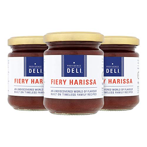 Harissa Hot Chilli pasta, auténtico estilo tunecino por Providence Deli, 190 g (paquete de 3)