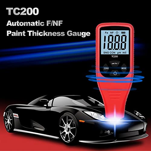 Calibrador de grosor TC200 para pintura de auto rojo miniatura 3