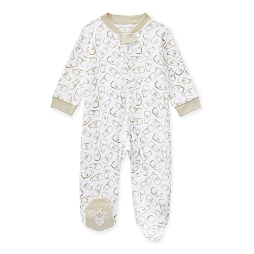Burt's Bees Baby baby boys Ly28925-fsl-3m and Toddler Sleepers, Fresh Milk, 3 Months US