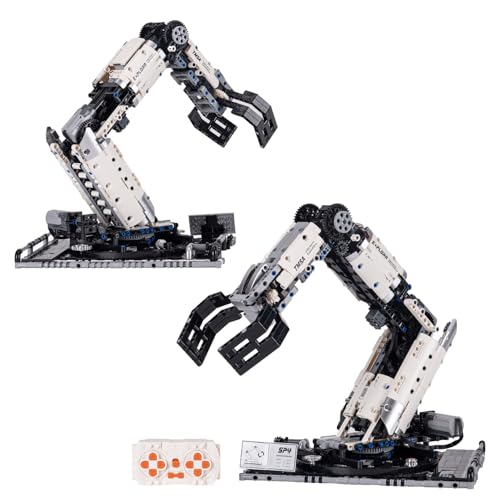 UNCLE BRICK Technical Robot Arm Building Kit,STEM Toys for Ages 8-13,Birthday, Holiday Sets,Remote Control Mechanical Hand,Sets for Boys 8-14,Mechanical Engineering Set(784PCS)
