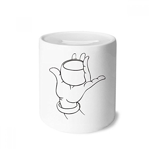 Tirelire en céramique motif bouddhisme multicolore idée cadeau enfant adulte