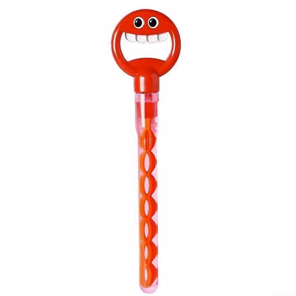 AIKEOU 32 Hole Bubble Wand with Innovative Five Claw Design for High Bubble Volume Outdoor Entertainment and Easy to Operate (Red)