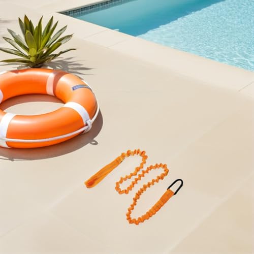 Correa elástica para kayak de 2 piezas naranja extensible para palas y cañas 5