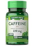 Caffeine Pills | 220mg | 120 Count | with Green Tea Extract | Vegetarian, Non-GMO & Gluten Free Supplement | by Nature's Truth