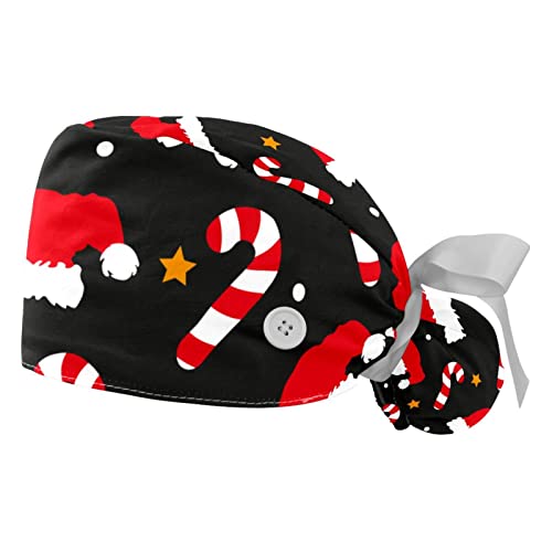 Chapeaux de travail respirants JDEZ un lot de 2 bonnets de Noël confortables