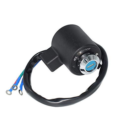 Motorcycle Ignition Switch Lock Set Assembly with Wires +2 Keys Compatible with Harley Davidson Sportster XL 883 XL883 1999-2005 XL1200 1996-2003 48154-05A / 71441-94