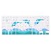 Case Star® Dolphin Series High Quality Silicone Keyboard Cover Skin with Sea Gull Spray for MacBook 13-Inch Unibody / Macbook Pro 13, 15, 17-Inch and Apple Wireless Keyboard (Dolphin-White&Turquoise Blue)