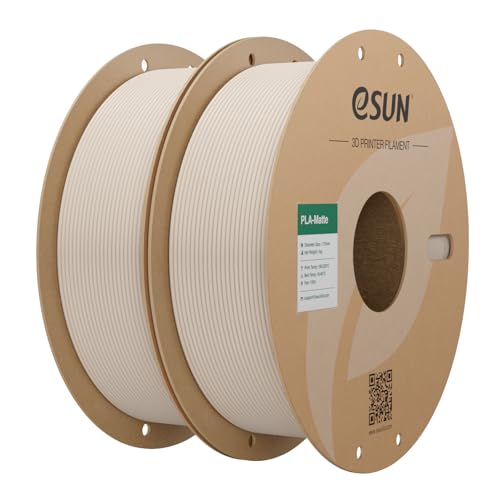 eSUN Upgraded Matte PLA Filament 2KG,Shine Free & Frosted,Matte Light Khaki