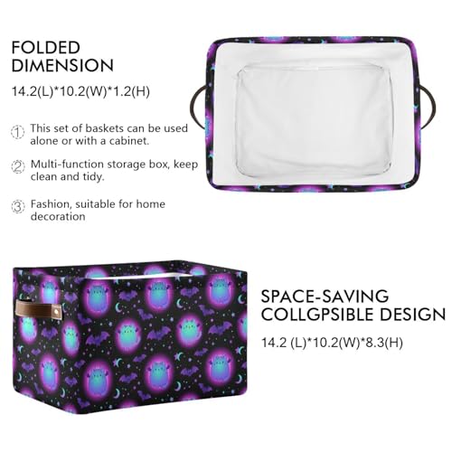 Panier de rangement pliable KLL bac imperméable chat magique avec poignée