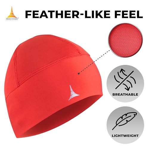 French Fitness Revolution Helmet Liner Sweat Wicking Skull Cap Beanie. Ultimate Performance Moisture Wicking. Fits Under Helmets