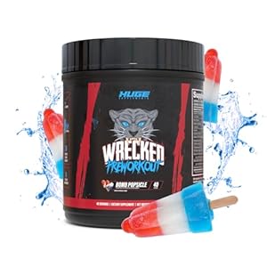Wrecked Pre Workout Powder, Advanced Formula, Boosts Energy, Focus, Pumps & Performance, 10g L-Citrulline, 6.4g Beta Alanine, 5g Tyrosine, 1g Alpha GPC, 375mg Fast-Acting Caffeine & More (40 Servings)
