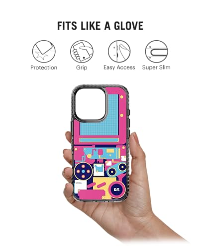 Image of DailyObjects Case for iPhone 16 Pro Compatible with Mag-Safe Wireless Charging, Stride 2.0 Nin10do Slim Shockproof Back Cover with Inner Magnetic Ring