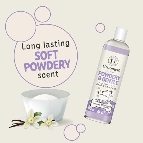 Groomers Professional Dog Shampoo Powdery and Gentle 500ml, pH Balanced and Paraben-Free, Quick Wash & Easy Rinse - Image 4