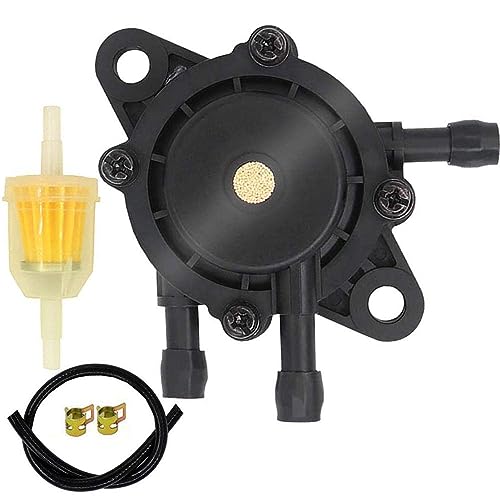 Edinstry Fuel Pump for Kohler 17HP-25 HP Small Engine Lawn Mower Tractor, Gas Vacuum Fuel Pump with Fuel Filter for Honda Yamaha Briggs & Stratton 491922 691034 692313 808492 808656 John Deere