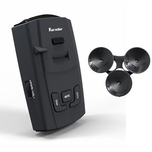 KARADAR S360 Radar Detector – X/K/Ka Band & Laser Detection, City/Highway Mode, VG-2 Immune, detectable Police Speed Trap Detector for Cars LaserEye and False Alert Filtering Scanner