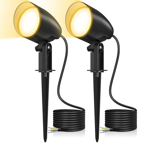 MEIKEE 20W Gartenbeleuchtung Warmweiß 2700K Gartenlampe IP66...