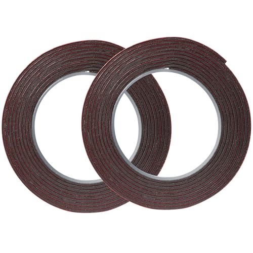 Image of 3M Auto Exterior Attachment Tape, 1 /4 in x 5 ft, Heavy Duty Double-Sided Automotive Tape for Car Trim, Moldings, Emblems, and Badges (Pack of 2, 38582)